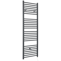Hudson Reed Artle Scaldasalviette Elettrico Piatto di Design Verticale - Termoarredo Bagno a Scaletta Moderno - Acciaio Antracite - 800W - 1800 x precio
