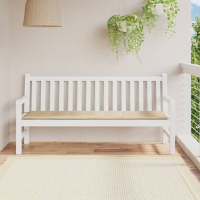 vidaXL Cuscino per Panca da Giardino Beige 180x50x4 cm - Beige