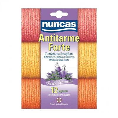 Nuncas - Antitarme Forte 12 Foglietti Lavanda
