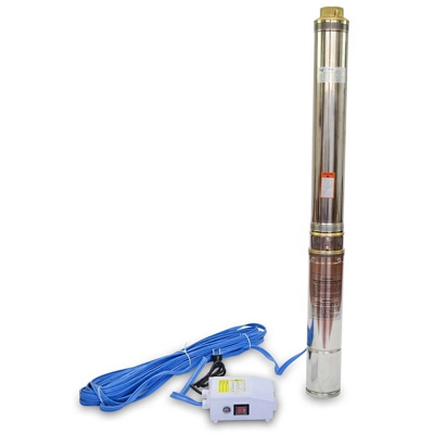 Grandmaster - Pompa Sommersa Per Pozzo 1100W/1.5HP, 10.5m3/h, Acciaio Inossidabile, Profondità Massima 40m, Cavo 22m, 2850RPM, IP68, 16 Giranti In