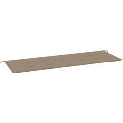 Cuscino per Panca da Giardino Grigio Talpa 150x50x4 cm - Marrone - Vidaxl precio
