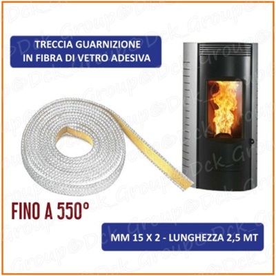 Kasart - PIATTINA ADESIVA IN FIBRA DI VETRO mm 15 x 2 - 2,5 mt.