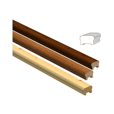 4 Corrimano Massello Ayous Verniciati Mm 60 X 44 X 3000 Batt.30X8
