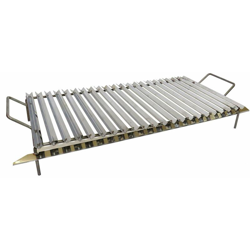Griglia in acciaio inox bistecchiera scola grasso per barbecue e camino 'Made in Italy' -70 X 40 cm características