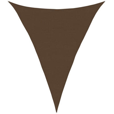 vidaXL Vela Parasole 160 g/m² Marrone 4x5x5 m in HDPE - Marrone