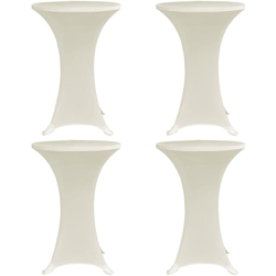 Coperture Verticali per Tavolo 4 pz ?60 cm Crema Elastico - crema - Youthup precio