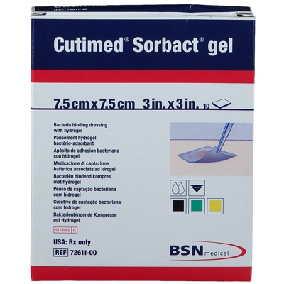 Cutimed® Sorbact® Gel 7,5 cm x 7,5 cm