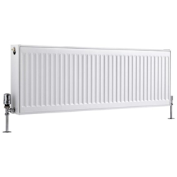 Hudson Reed Eco Radiatore Termoarredo a Piastra Type 22 - Termosifone Convettore Bianco - 1758W - 400 x 1200mm - Riscaldamento ad Acqua Calda precio