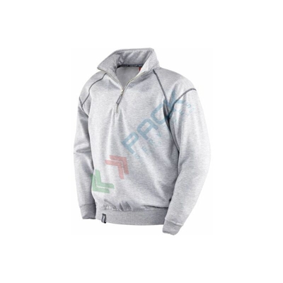 Felpa da lavoro, 65% poliestere - 35% cotone, 290 gr, colore grigio, taglia XL (Taglia XL - Grigio)