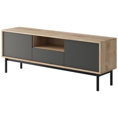 Mobile Porta Tv / porta Tv Moderno Ed Elegante Per Il Soggiorno Olins, 154 Cm, Grigio