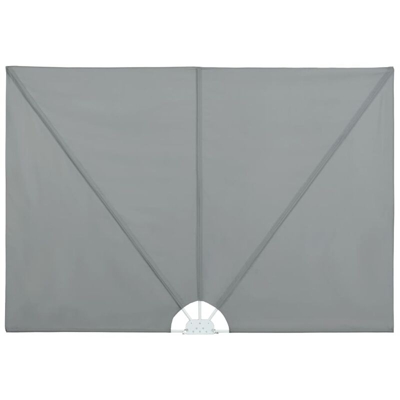 Tenda Laterale per Terrazza Pieghevole Grigio 300x200 cm - Grigio - Vidaxl