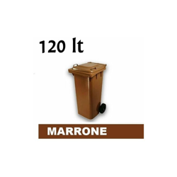 Cassonetto/Pattumiera/Contenitore/Bidone per raccolta rifiuti uso esterno 120lt Marrone en oferta