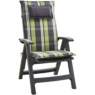 Blumfeldt - Donau, Imbottitura, Schienale Alto, Sedia da Giardino, Poliestere, 50x120x6cm