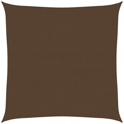 vidaXL Vela Parasole 160 g/m² Marrone 5x5 m in HDPE - Marrone