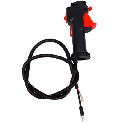 Grilletto dell'acceleratore a cavo con impugnatura dell'interruttore da 26 mm utilizzato per tosaerba tosaerba con accessori per cavi