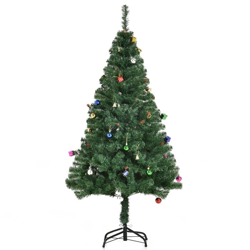 HomCom Albero di Natale in PVC 150cm con Decorazioni en oferta