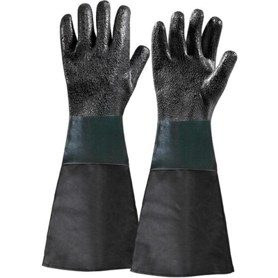 Coppia di guanti di ricambio 0575/29 per sabbiatrice 0575 - 0878 - 0687 - Fervi