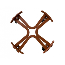 Carrello sottovaso tondo con ruote industriali cm. 55 COTTO en oferta