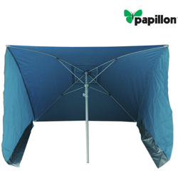 OMBRELLONE da SPIAGGIA in ACCIAIO POLY 170x170 cm + PARETI 32 mm - Papillon en oferta