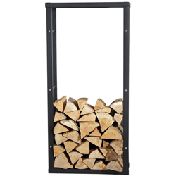 Robusta rastrelliera per legna da ardere Melko per legna da ardere e legna da ardere, supporto in legno libero, in ferro, 150 x 80 cm - con borchie precio