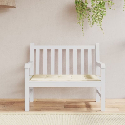 YOUTHUP Cuscino per Panca da Giardino Crema 120x50x3 cm - crema