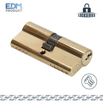 Cilindro in ottone 35 + 35mm totale 70 con 3 chiavette incluse