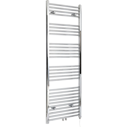 Hudson Reed Neva Scaldasalviette Elettrico Moderno di Design - Termoarredo Bagno a Scaletta - Acciaio Cromato - 600W - 1600 x 500mm precio