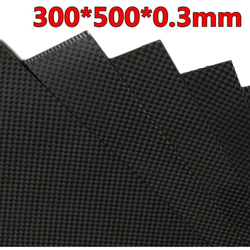 300X500X0.3mm 3K Pannello in fibra di carbonio Pannello in lamiera Superficie nera lucida en oferta