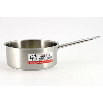 Inox Casseruola Fonda 1 Manico 4Lt 20cn - Agnelli