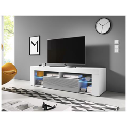 Porta Tv Moderno Brodia 2 Led Bianco / grigio Lucido 140cm características