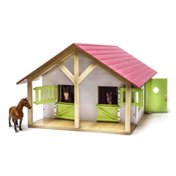 Kids Globe Stalle con 2 Box e 1 Officina 1:24 610168 - Multicolore en oferta