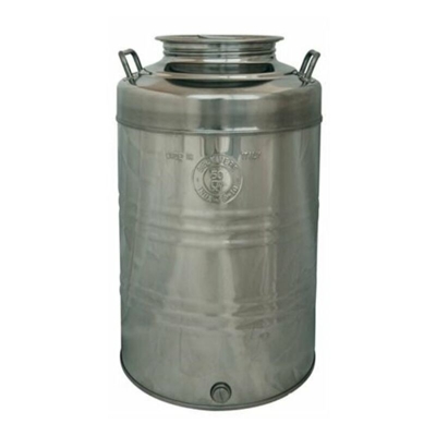 Viridex - Fusto olio in acciaio inox 18/10 Graffato 'Belvivere' Lt.100