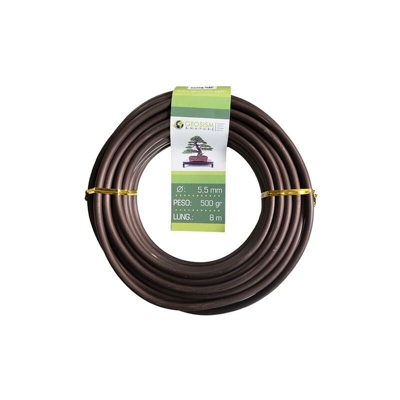 Filo di alluminio ramato (alluminio-ramato) Geotools 5,5 mm per bonsai, 500 gr, 8 m