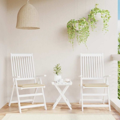 Cuscini per Sedie da Giardino 2 pz Beige 50x50x4 cm - Beige - Vidaxl