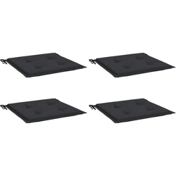 Cuscini per Sedie da Giardino 4 pz Neri 50x50x4 cm Tessuto - Nero - Vidaxl características