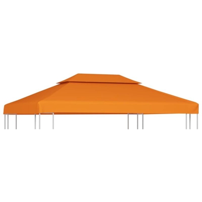 Telo Impermeabile Ricambio per Gazebo 310g/m² 3x4m Terracotta - Arancione - Vidaxl