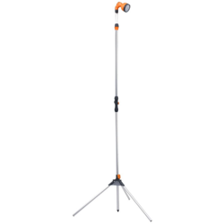 Doccia da Giardino con Treppiede 221 cm in Alluminio - Argento - Vidaxl en oferta