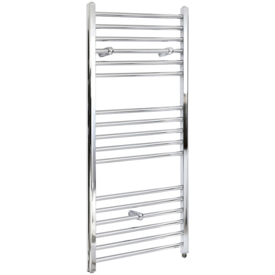 Hudson Reed Kent Scaldasalviette Elettrico Piatto di Design Verticale - Termoarredo Bagno a Scaletta Moderno - Acciaio Cromato - 400W - 1200 x 600mm