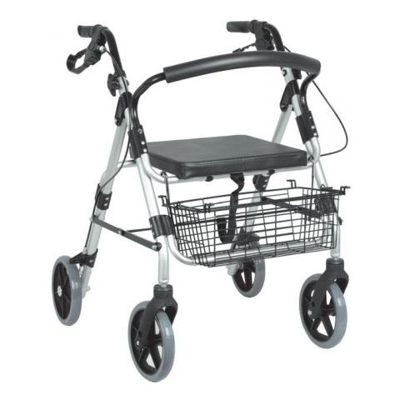 DEAMBULATORE CON SEDILE SILVER - pieghevole