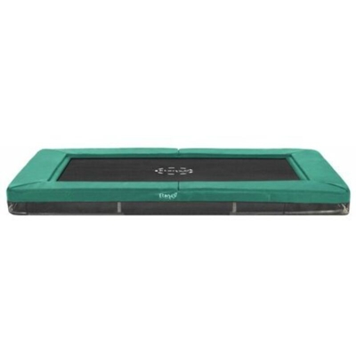 Etan - SOLO TRAMPOLINO Tappeto elastico interrato rettangolare 281x201cm - verde. Senza rete, versione sport, per adulti