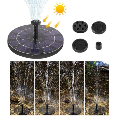 Asupermall - Fontana di acqua galleggiante ad energia solare per il bagno degli uccelli con laghetto all'aperto con piscina da giardino