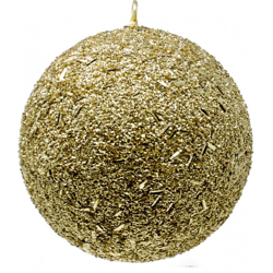 Sfera Natalizia Grande 25 cm Oro Decorata con Paillet e Strass 46110G en oferta