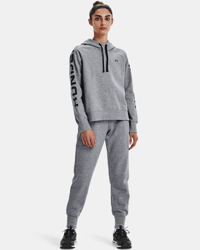Felpa con cappuccio UA Rival Fleece Colorblock da donna precio