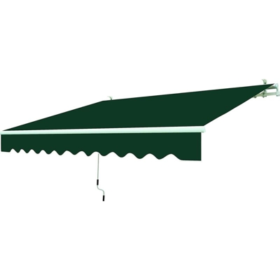 Tenda da sole a bracci retrattili 250 x 200 centimetri color verde