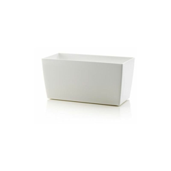 Vaso rettangolare Coimbra Colour da esterno e giardino per fiori e piante. -25 x 13 x H 12.5 cm / Bianco precio