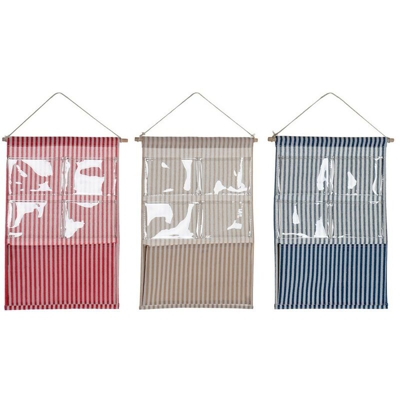Organizzatore in tessuto da appendere Poliestere PVC Cotone (3 pcs) (35 x 3 x 70 cm) - Dkd Home Decor