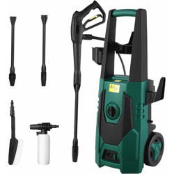 MVPOWER Idropulitrice, Idropulitrice ad Alta Pressione(1800W, 160bar, 480 L/H), 1 Pistola ad Alta Pressione, 2 Ugelli Regolabili, 1 Pulitore per precio