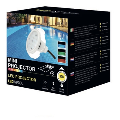 Smmo - Mini lampada a led per piscina con luce rgb da 6,8 w