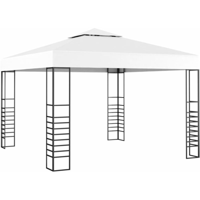 Gazebo da Giardino 3x3 m Bianco