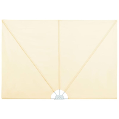 Tenda Laterale per Terrazza Pieghevole Crema 240x160 cm - crema - Vidaxl